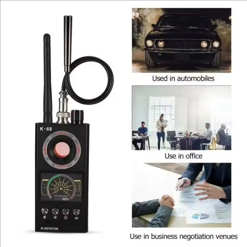 Détecteur de caméra Anti-espion professionnel K68, Scanner de bogues, Protection de sécurité, caméra de Signal RF, Gadgets cachés, localisateur GPS de voiture