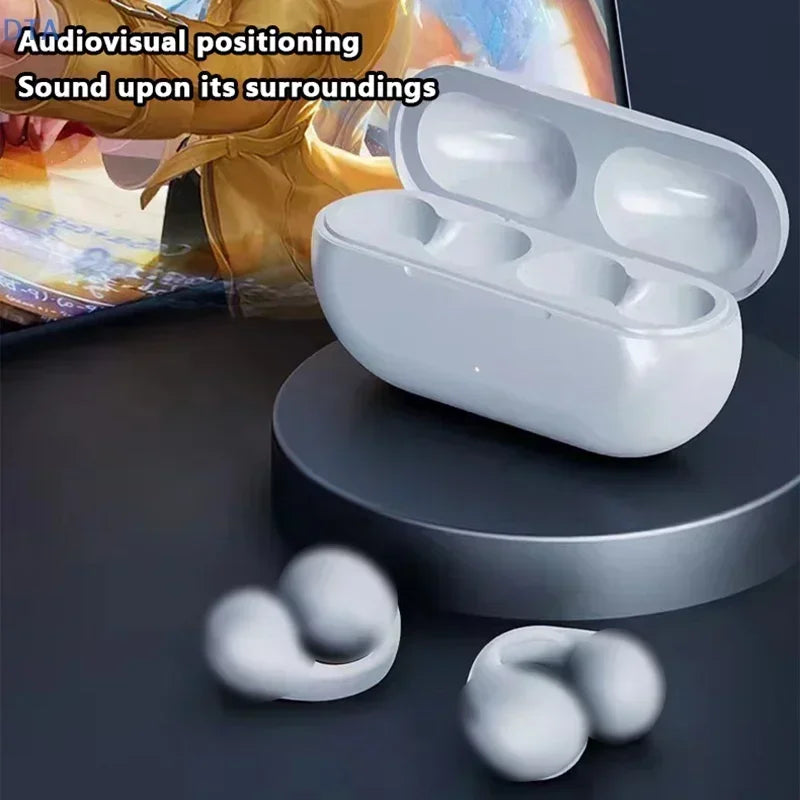Nouveaux écouteurs sans fil à conduction osseuse T75 d'origine, Bluetooth 5.3, pour le sport, avec un son HiFi et une étanchéité optimale. Casque TWS étanche.