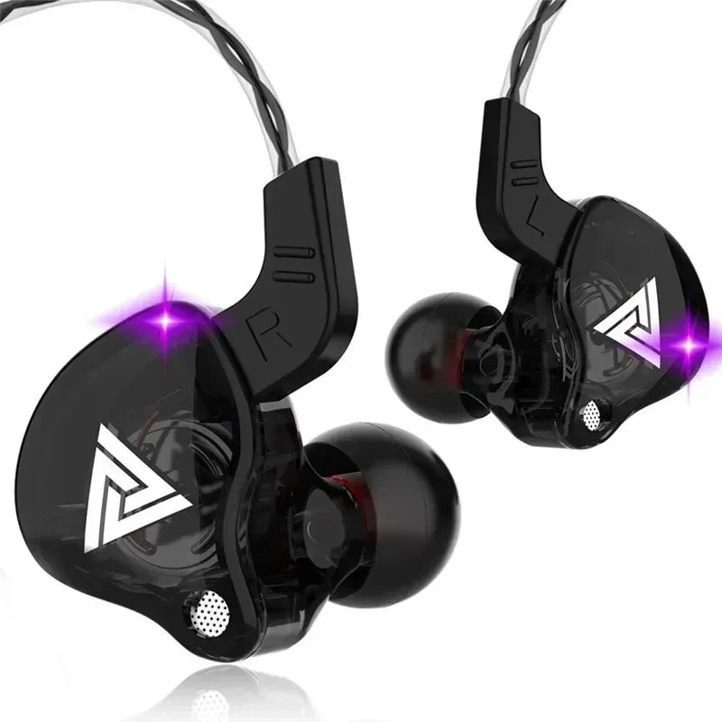 Nouveau casque sport avec microphone, écouteurs filaires 3,5 mm QKZ AK6, écouteurs intra-auriculaires stéréo pour iPhone, casque de course avec micro intégré