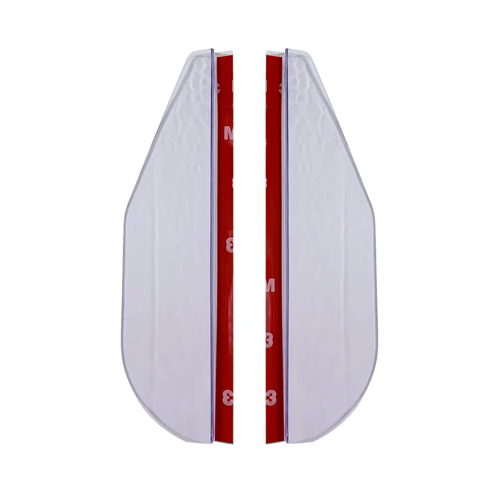 2 pièces rétroviseur de voiture pluie sourcil en Fiber de carbone pare-soleil ombre couverture protecteur Vision claire pour pluie voiture miroir accessoires