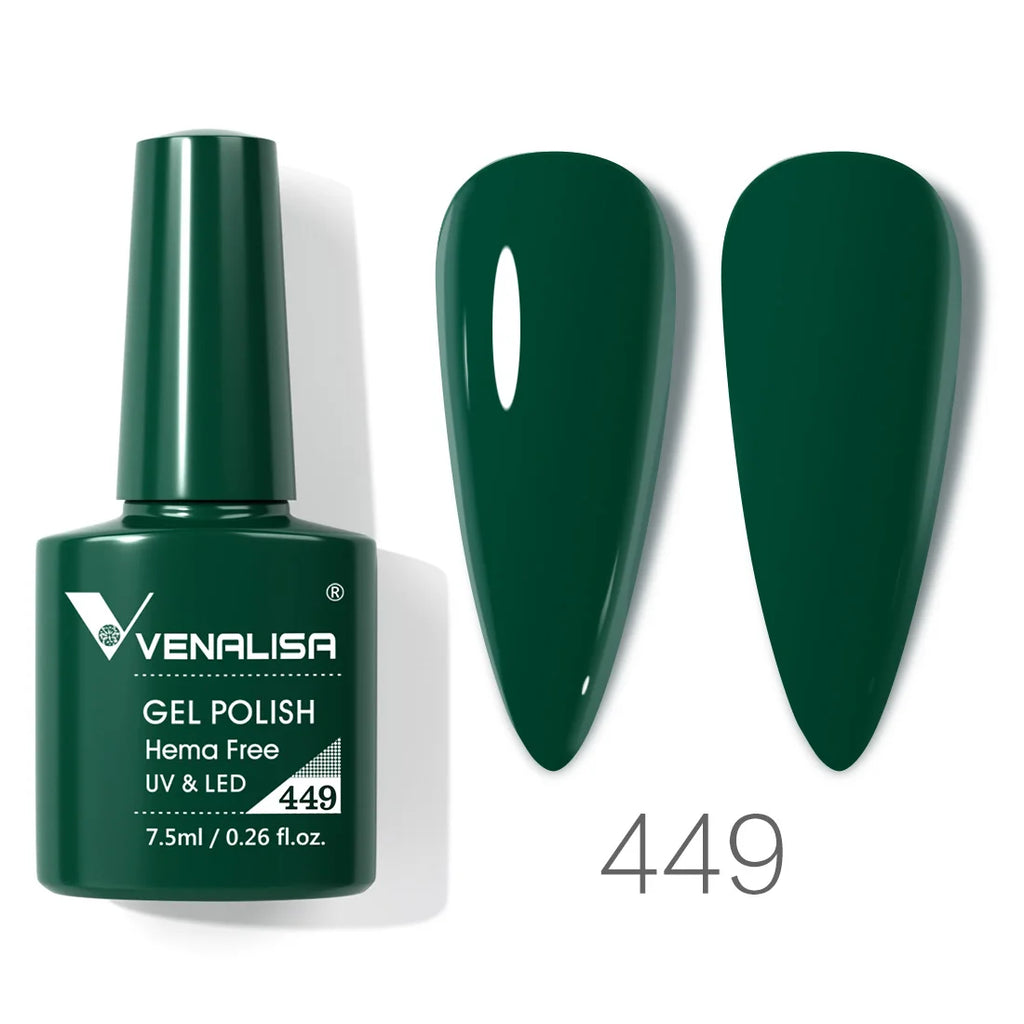 Vernis à ongles gel Venalisa 7,5 ml SANS HEMA, semi-permanent, UV/LED, couvrance totale, texture ultra-douce, manucure sublime