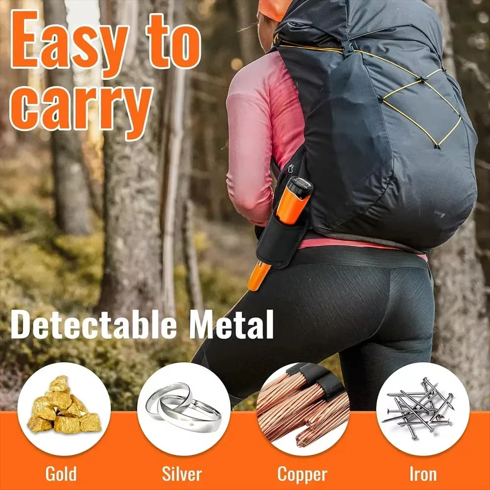 Détecteur de métaux professionnel, pointeur précis, étanche, portable, pour pièces et or