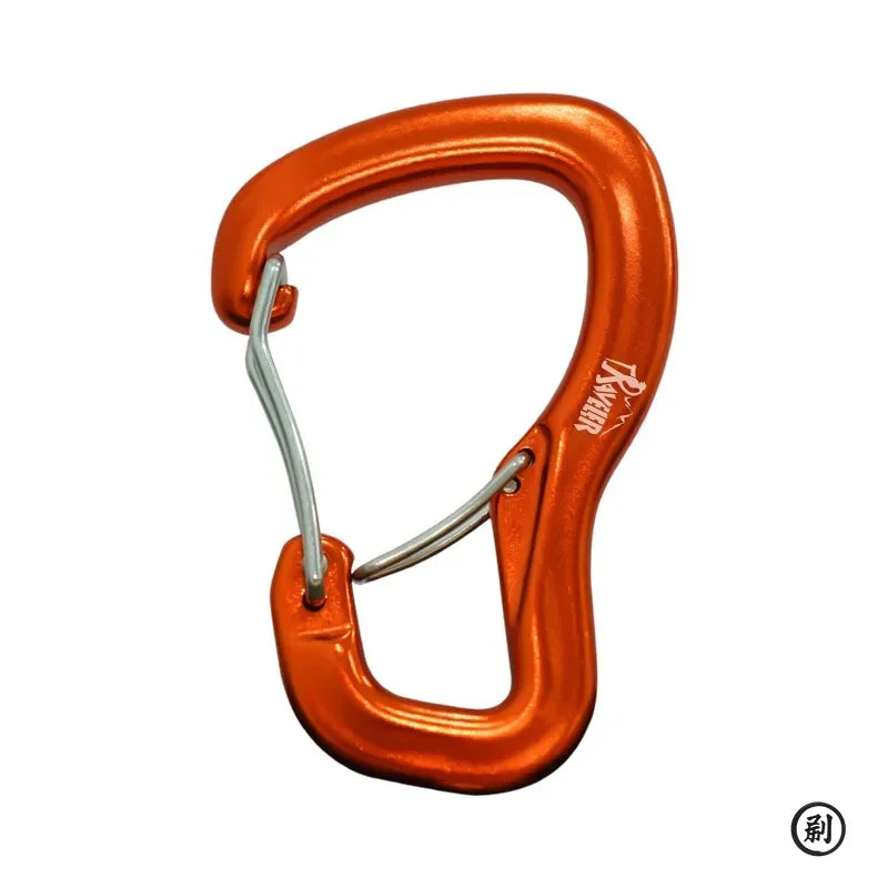 Boucle de verrouillage double pour hamac d'extérieur, boucle de suspension multifonctionnelle en alliage d'aluminium, boucle de suspension rapide pour hamac de camping