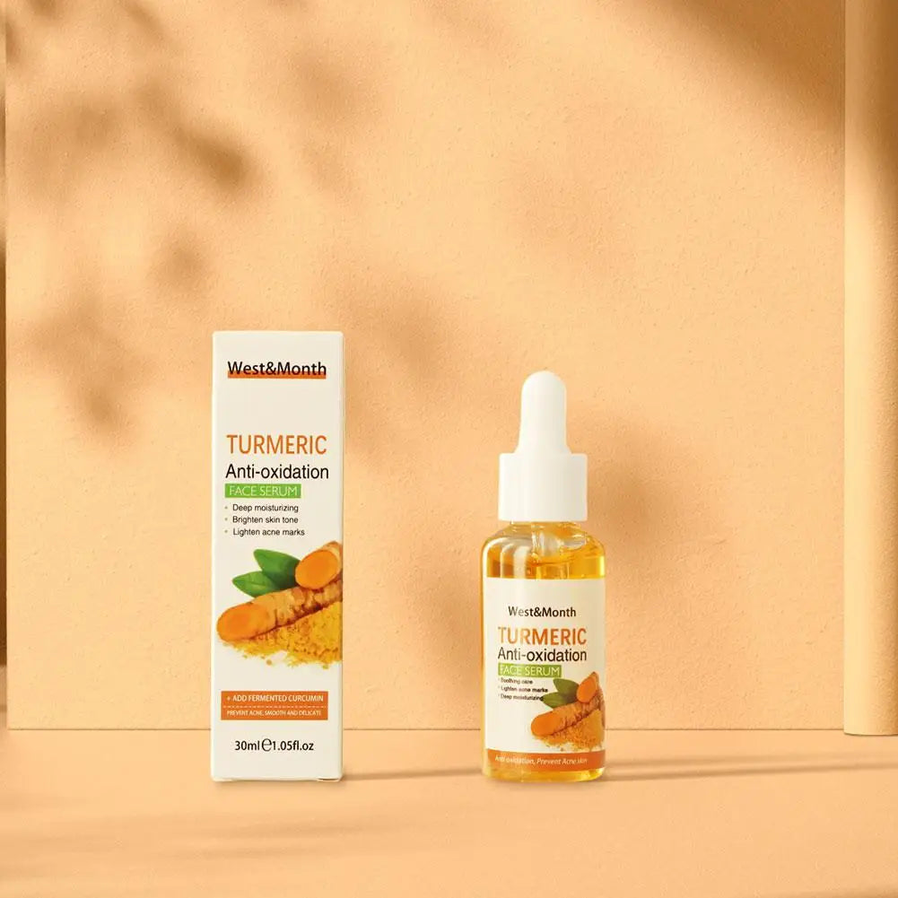 Sérum éclaircissant visage au curcuma, Sérum antioxydant au curcuma, Sérum correcteur de taches brunes au curcuma, Savon éclaircissant visage à l'huile de curcuma