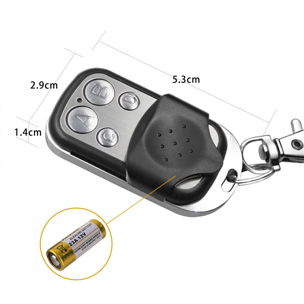 Duplicateur universel de porte de garage à 4 boutons, 433 MHz, code tournant à apprentissage fixe, 5/10 pièces