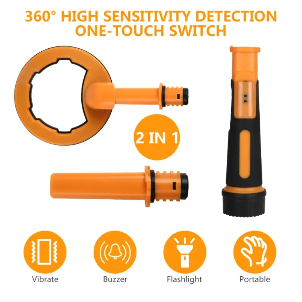 Nouveau détecteur de métaux sous-marin Pulse Dive 2 en 1 avec sonde ronde de 30 m et pointeur précis.