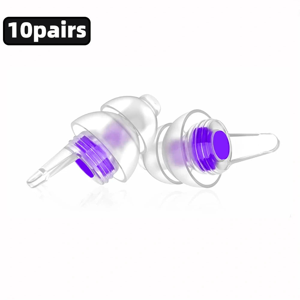 HUAK 2 ensembles de bouchons d'oreilles pour moto – Silicone haute fidélité réutilisables, étanche IPX8 pour la natation et les voyages