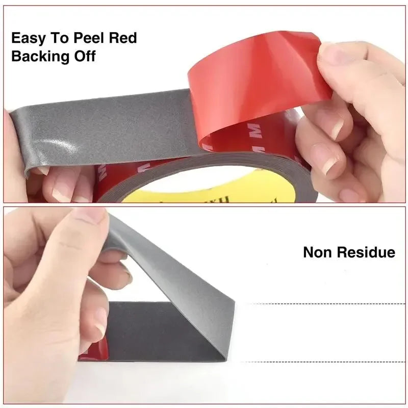 Heat-Resistant Auto Double-Sided Adhesive Patch - High Viscosity Strong Adhesion, Heavy-Duty Fixing Tape for Car Accessories