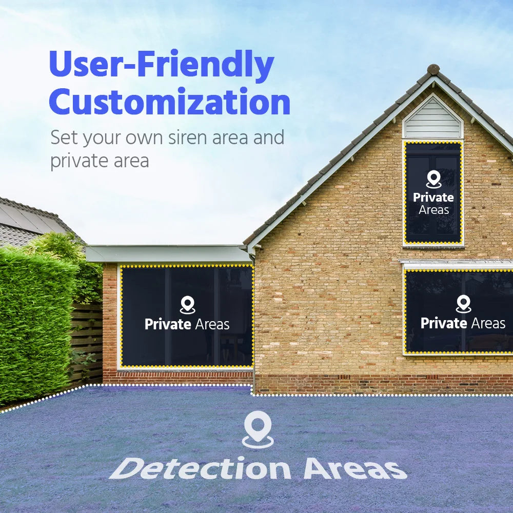 Système de caméras Annke H.265+ 3K Smart Dual Light PoE avec objectif 2,8 mm, détection de personnes et de véhicules, protection de sécurité IP67 et vidéosurveillance