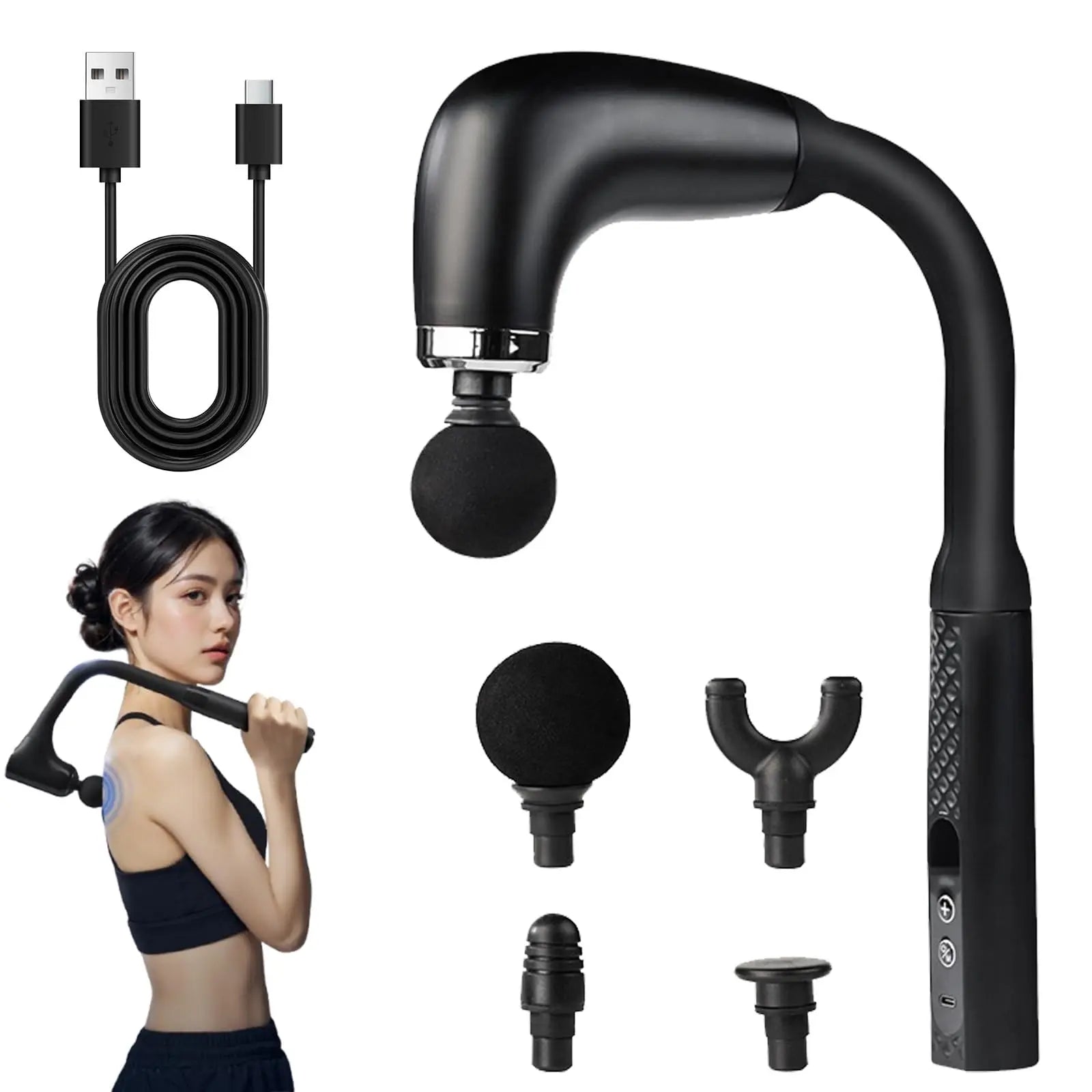 Pistolet de Massage de Fascia, masseur de Relaxation musculaire, pistolet de Massage électrique à vibrations, pistolet à Membrane de cou de qualité professionnelle