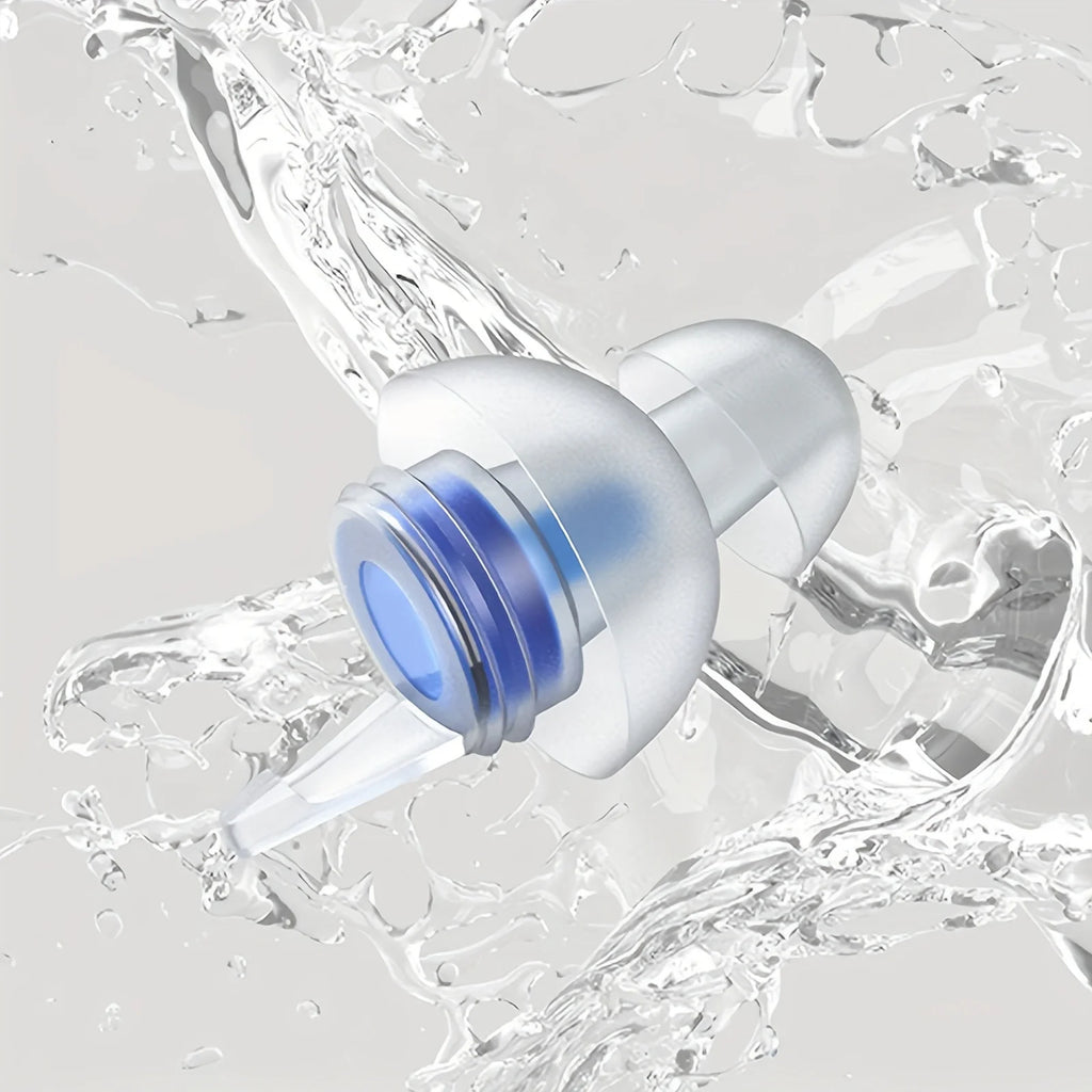 HUAK 2 ensembles de bouchons d'oreilles pour moto – Silicone haute fidélité réutilisables, étanche IPX8 pour la natation et les voyages
