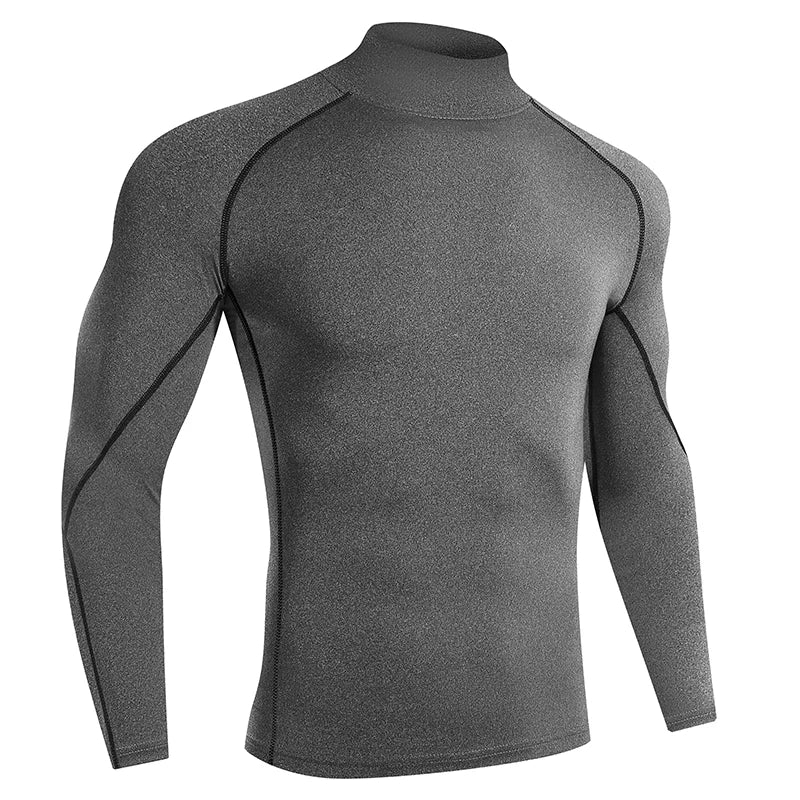 T-shirt de Sport de musculation pour hommes, séchage rapide, chemise de course à manches longues, haut de Compression, T-shirt de gymnastique, Fitness serré Rashgard
