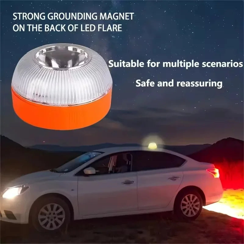 Lumière stroboscopique Led d'avertissement de voiture, lumière d'urgence Portable à Induction magnétique, lumière d'accident de route, accessoire de sécurité, lumière clignotante