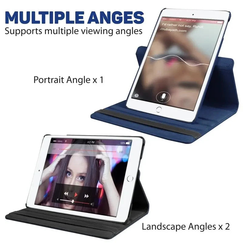 Étui pour iPad 9,7 pouces (5e et 6e générations), iPad Air 11 pouces (2e, 3e, 4e et 5e générations), étui avec support rotatif pour iPad 10,2 pouces (7e, 8e, 9e, 10e et 11e générations), iPad Pro 11