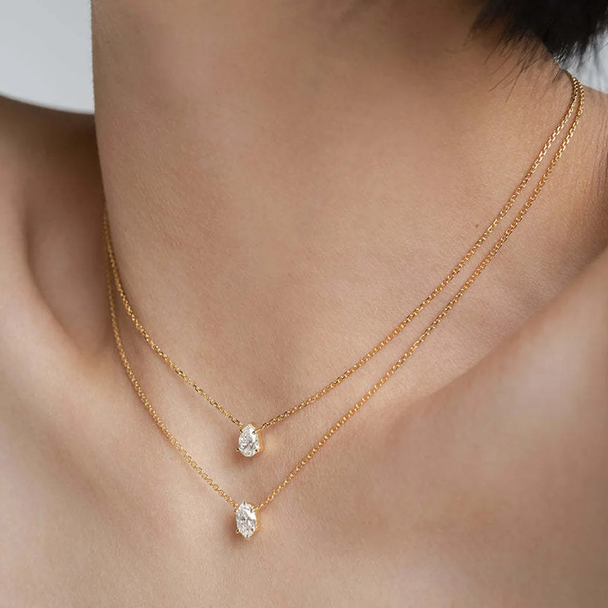 Collier pendentif en Zircon pour femmes, chaîne multicouche, ras du cou, mode féminine, bijoux brillants, cadeau de fête