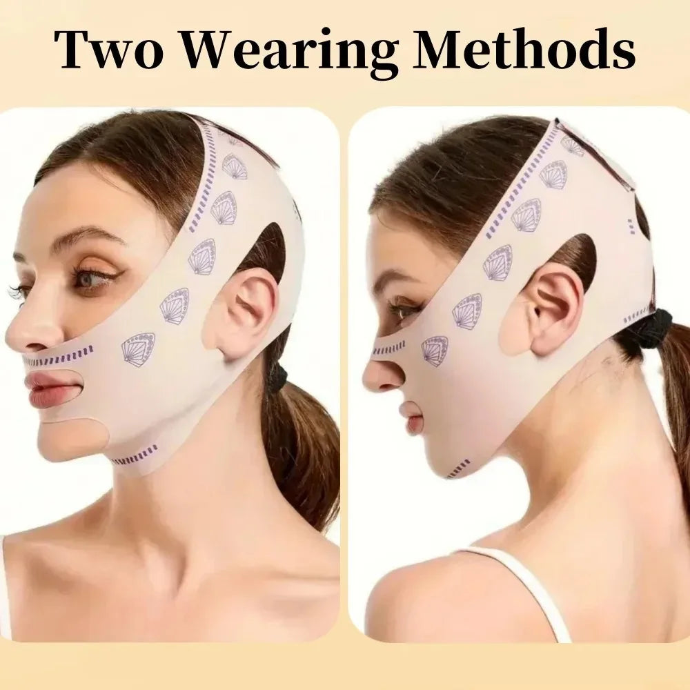 2026 Beauty Face Sculpting Sleep Bandage, Double Chin Reducer, V-Shaped Slimming Face Mask, Reusable Facial Lifting Beauty Tool