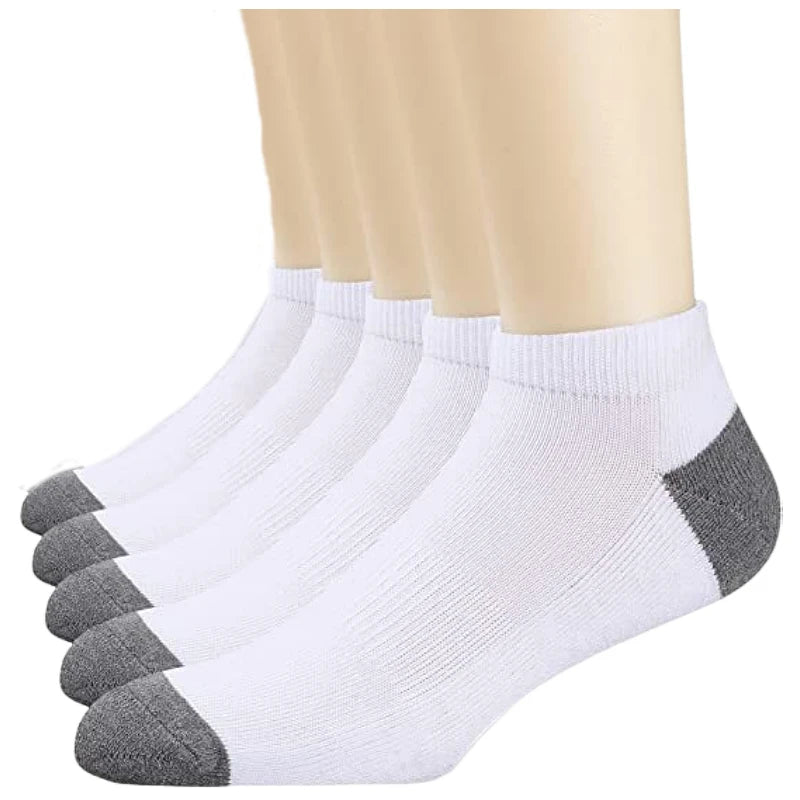 1 paire de chaussettes confortables et respirantes en coton pour hommes, chaussettes d'été pour hommes
