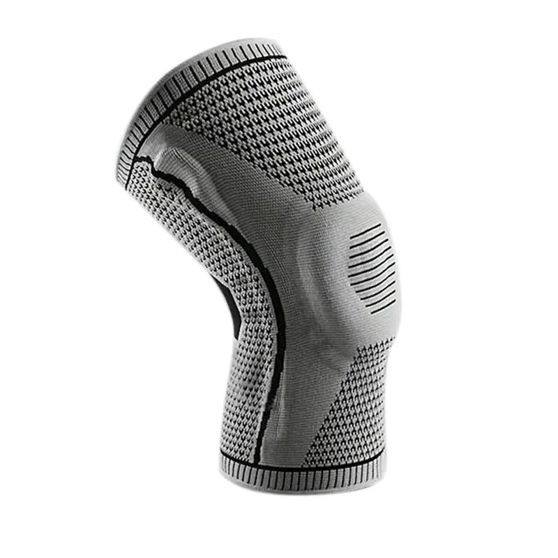 Genouillère antidérapante avec coussinet rotulien en gel et stabilisateurs, manchon de compression confortable pour l'arthrite et le sport (1 pièce)