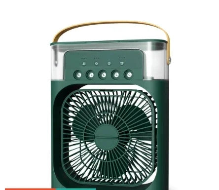 3 In 1 Portable Air Adjustment Humidifier Fan AIr Conditioner Household Small Air Cooler LED Night Lights Home Office Fans