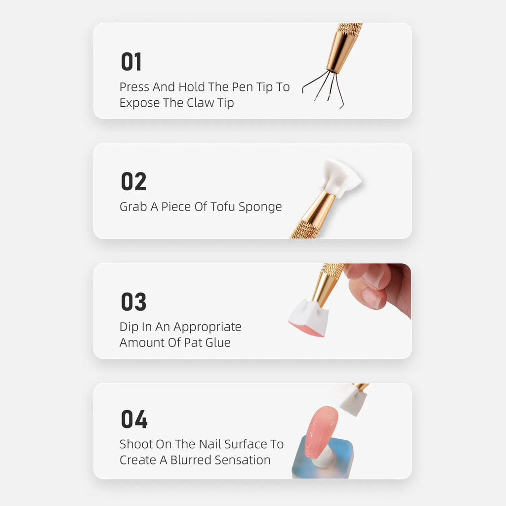 50/25 pièces Ensemble D'éponge D'art D'ongle Manucure BRICOLAGE Créatif Éponge À Ongles Pince Outil Éponge Dégradé Outils D'art D'ongle Accessoires De Manucure
