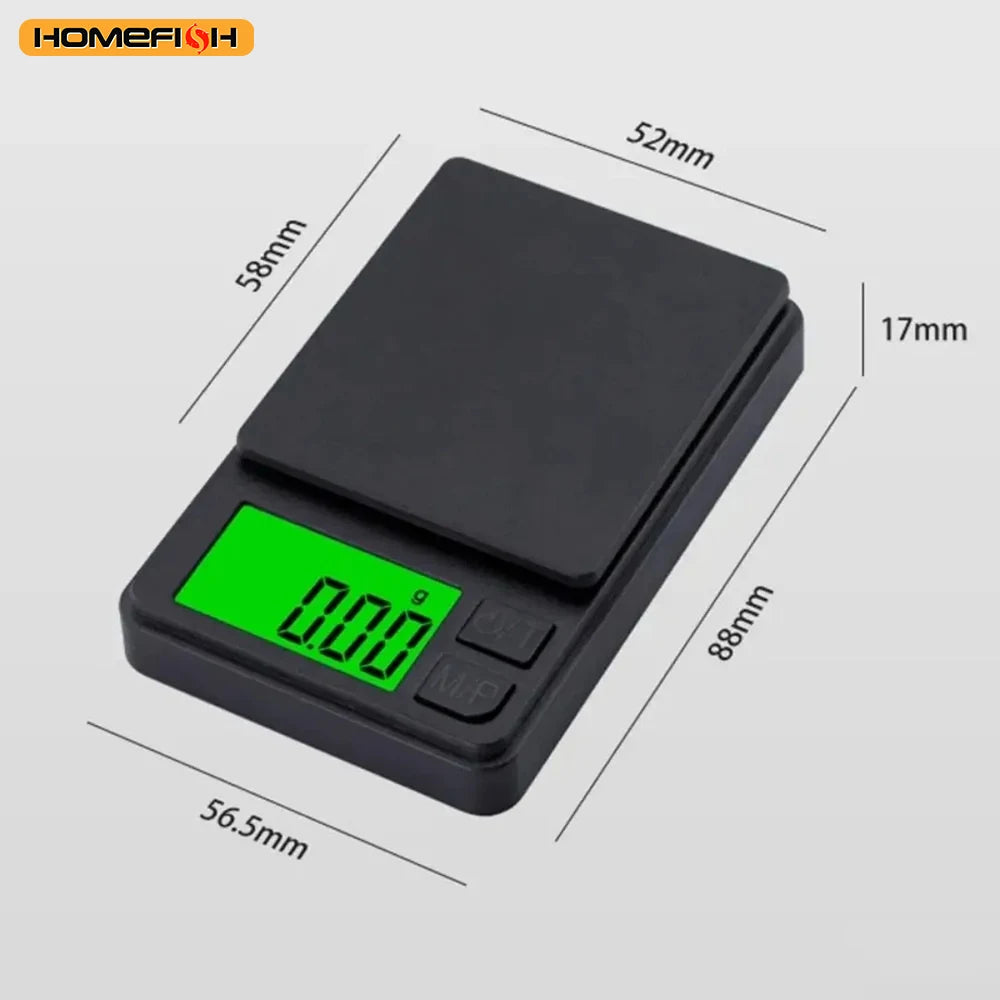 Balance de poche numérique, précision en grammes, Mini balance à bijoux 500g/0.01g