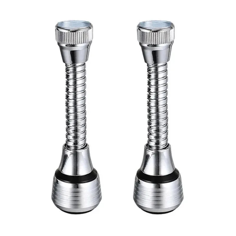 Kitchen Stainless Steel Faucet Sprinkler Water-saving Device Lengthening Rotating Splash Proof Sprinkler Spray Extender Bubbler