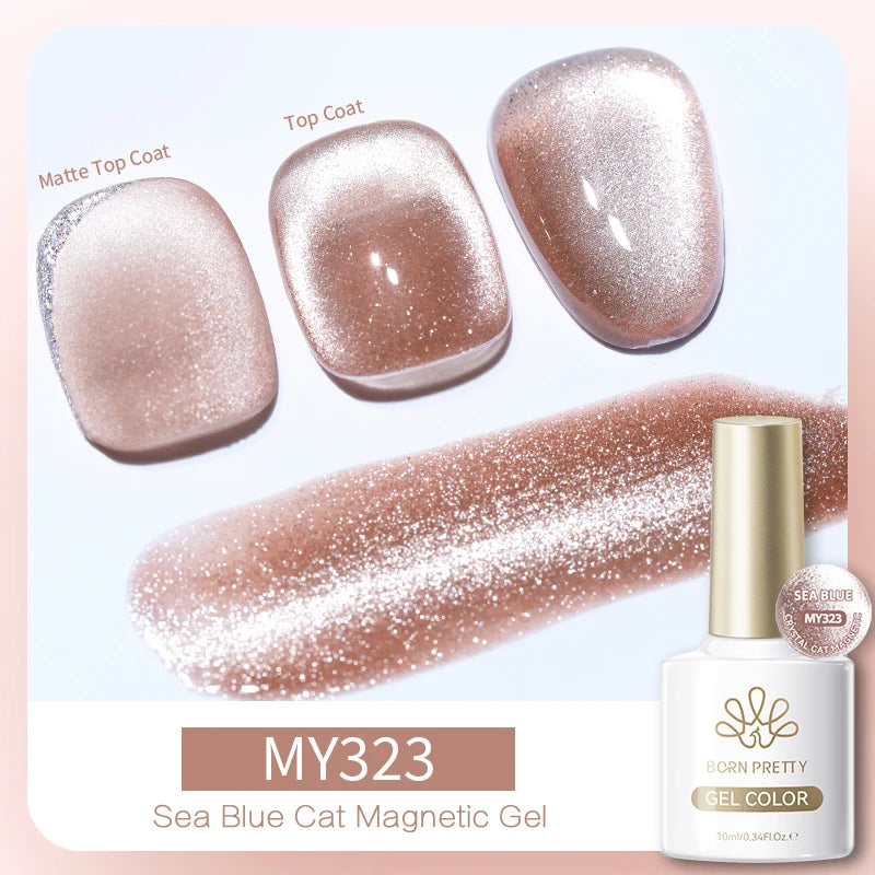 Vernis à ongles magnétique gel BORN PRETTY 10 ml Argent Clair de Couleur Chat - Accessoires pour les ongles - Vernis semi-permanent pour ongles d'automne et d'hiver