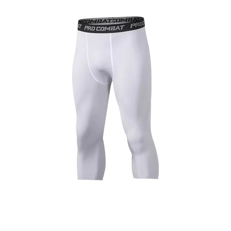 Pantalons de Compression pour hommes, collants, Leggings secs et frais, couche de base de sport, collants de course, Shorts actifs d'entraînement athlétique