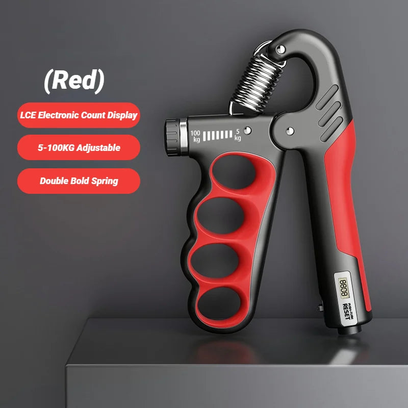 5-100KG Electronic Counting Adjustable Grip For Rehabilitation Hand Muscle Strength Gym Wrist Strengthener Recovery Fitness