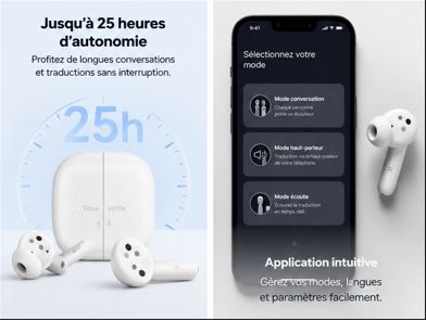 Timekettle M3 – Écouteurs Traducteurs Instantanés Bluetooth