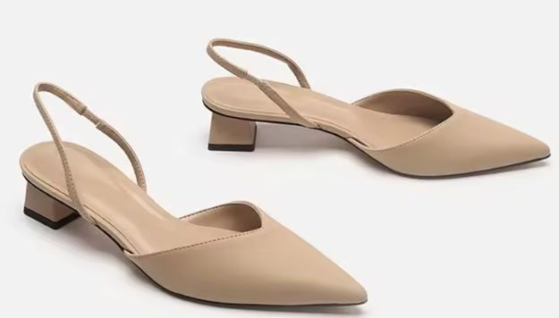 Sandales slingback à bout pointu – Femme – Été 2026