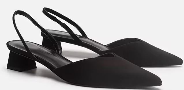 Sandales slingback à bout pointu – Femme – Été 2026