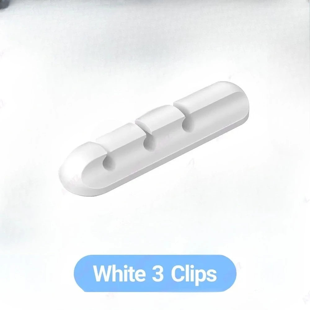 En gros Clips support de câble pour souris, casque, organisateur de fil, organisateur de câble, enrouleur de câble USB en Silicone, gestion bien rangée de bureau