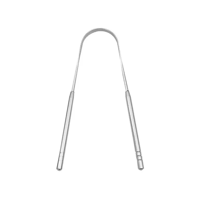 Lot de 3 gratte-langues en acier inoxydable en forme de U, brosse à langue en métal pour une haleine fraîche et un nettoyage efficace, outils d'hygiène buccale