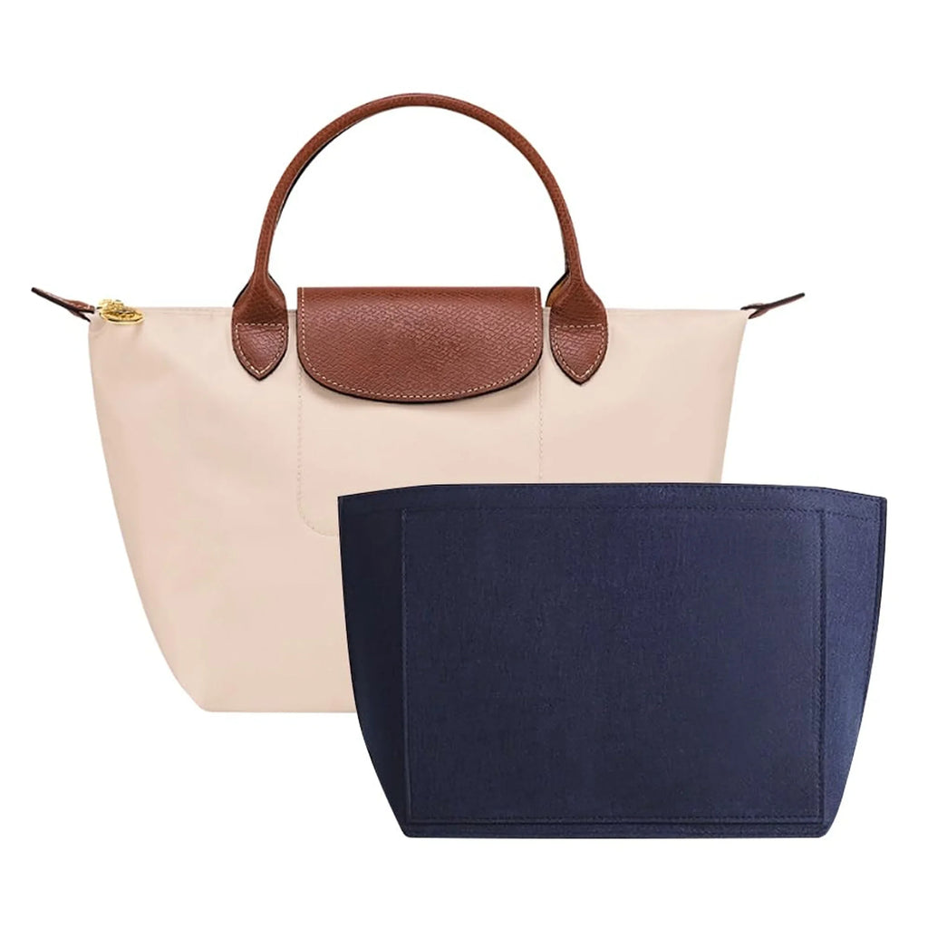 Sac à insertion en feutre adapté au sac à main Longchamp, sac de doublure en tissu feutré, sac de maquillage, Support de voyage, organisateur de sac à main Portable