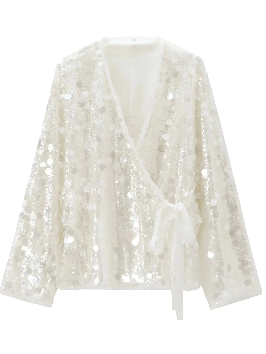 Vêtements pour femmes, nouvelle collection automne 2024, Style européen et américain, série polyvalente, décoration de perles, manteau de Style Kimono