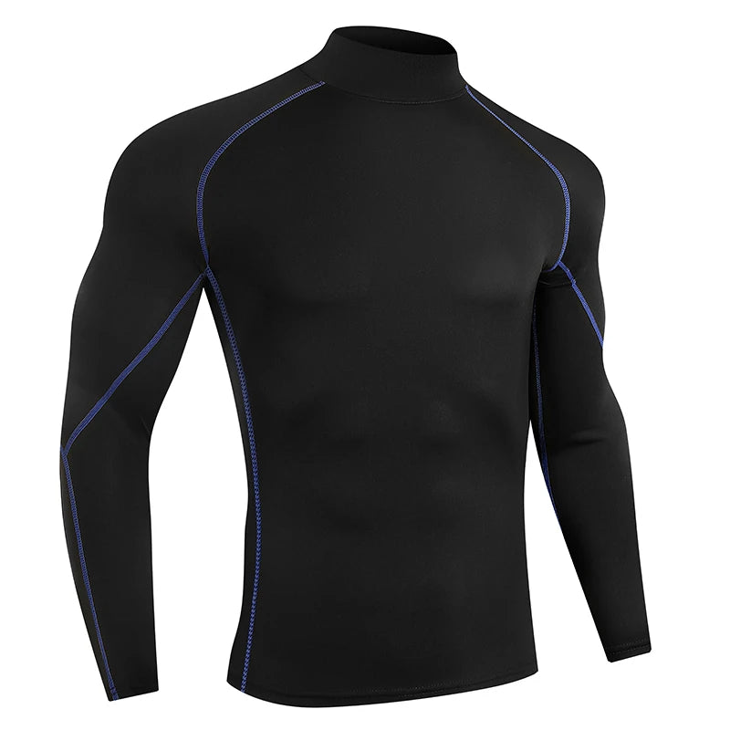 T-shirt de Sport de musculation pour hommes, séchage rapide, chemise de course à manches longues, haut de Compression, T-shirt de gymnastique, Fitness serré Rashgard