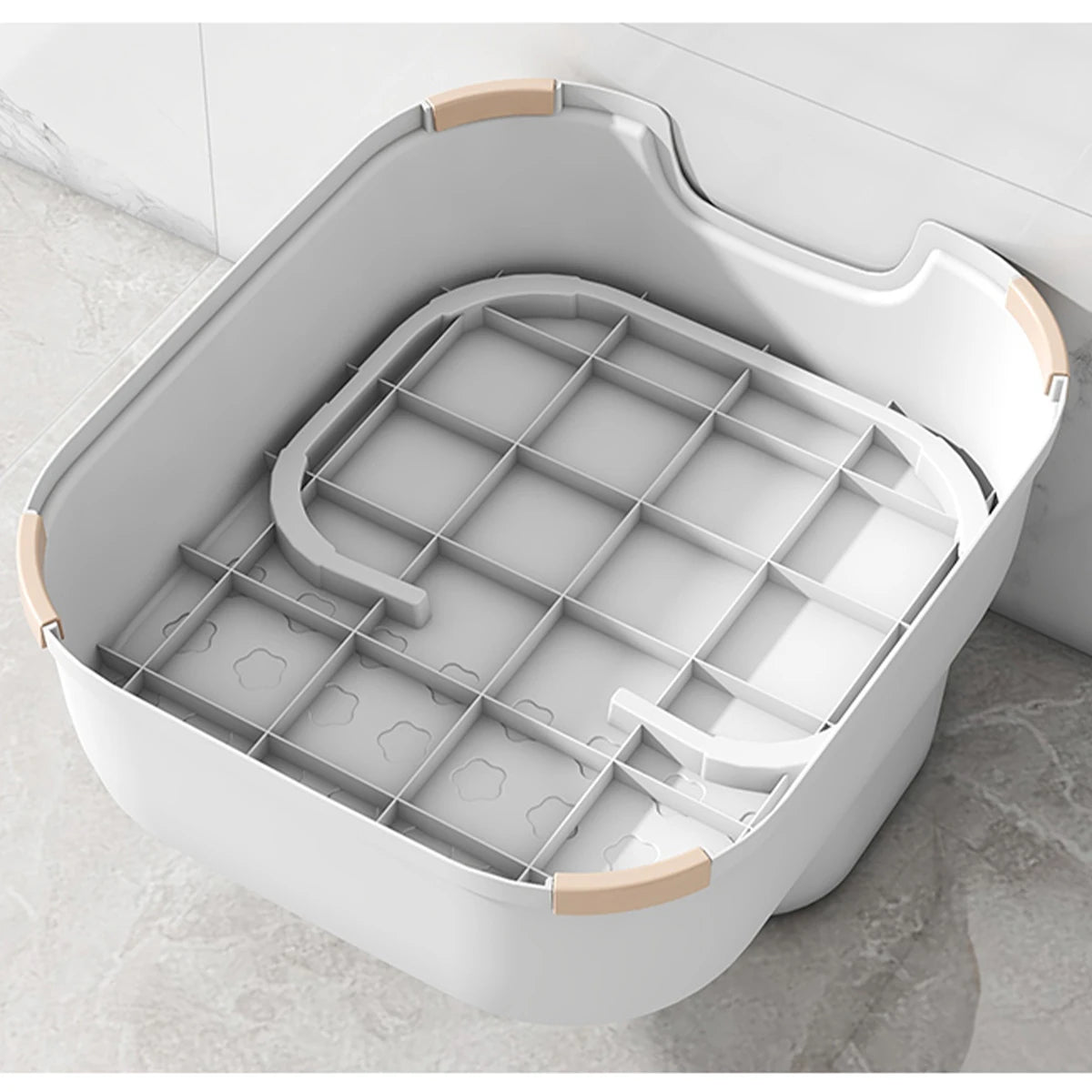 Marche pied de salle de bain antidérapant pour enfants WORTHBUY, idéal pour l'apprentissage de la sécurité et le lavage des mains dans le salon ou la salle de bain.