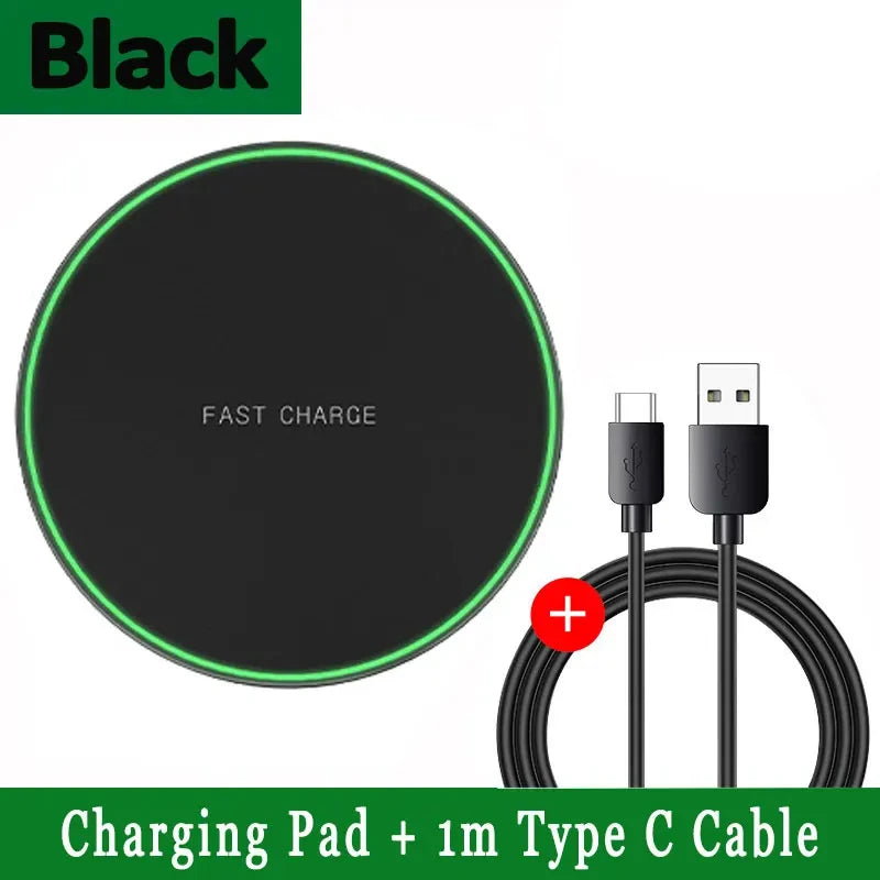 Station de charge rapide par induction pour Samsung S23/S22, Xiaomi et Huawei. Chargeur sans fil 2 en 1 pour iPhone 12-16 Pro Max