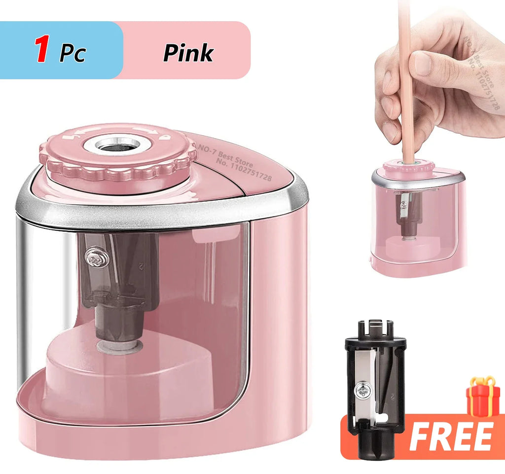 TENWIN – taille-crayon électrique automatique et Portable, adapté aux crayons de 6 à 8mm, pour étudiants, papeterie scolaire
