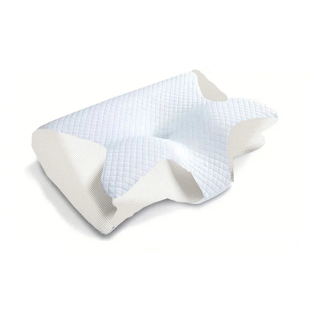 Oreiller à mémoire de sommeil papillon en mousse à mémoire de forme, oreiller profilé pour le cou, soulagement de la douleur, soutien de l'estomac, oreiller confortable