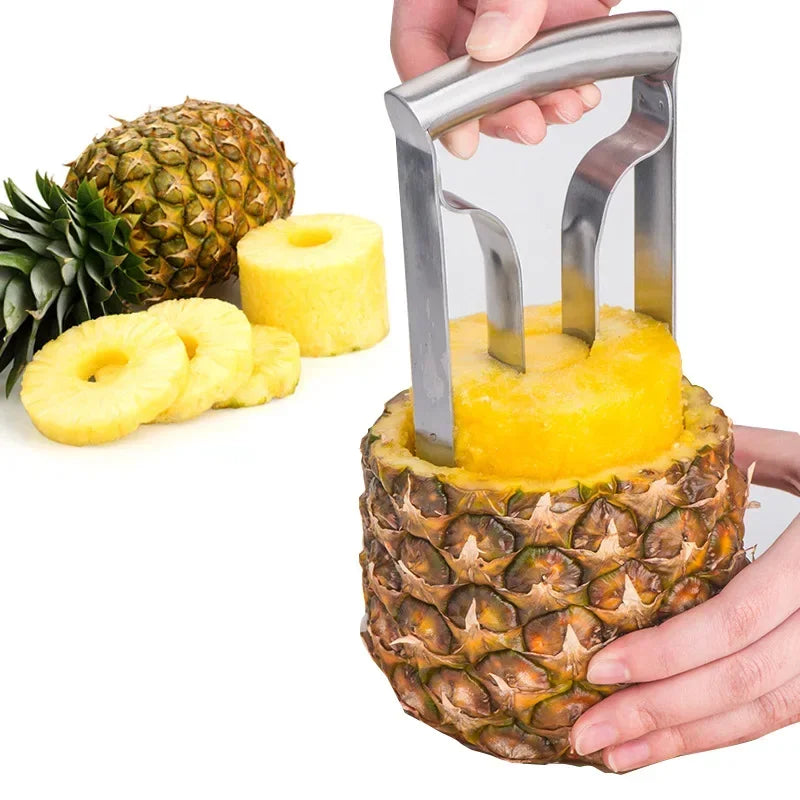 Éplucheur d'ananas en acier inoxydable, coupe-ananas, extracteur de chair, découpeur, outil pour fruits et légumes