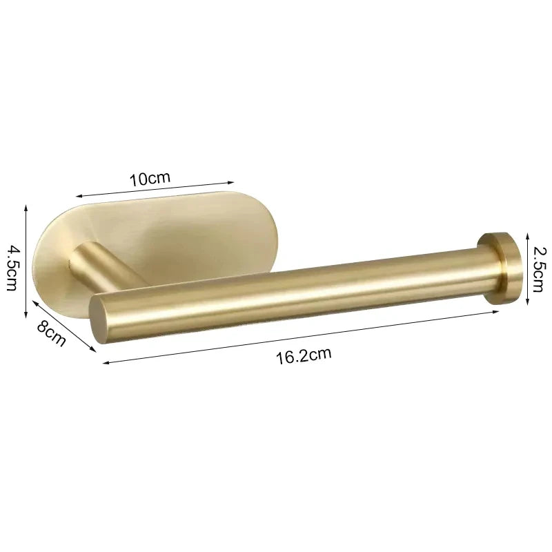1PCS Kitchen Paper Towel Holder Toilet Paper Holder Adhesive Tissue Rack Napkin Dispenser Cabinet Storage Bathroom Accessories