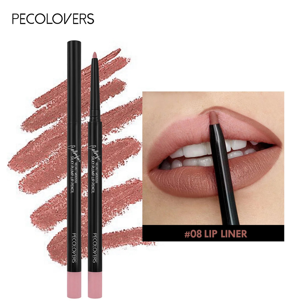 Crayon à lèvres mat waterproof, rouge contour des lèvres, longue tenue, sans transfert, hydratant, 12 couleurs