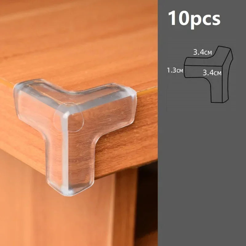 Protecteur d'angle transparent Anti-collision pour Table basse, revêtement d'angle doux pour enfants, décor de salon, 4 à 10 pièces