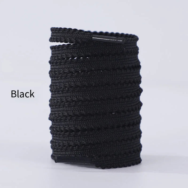 1 paire de lacets élastiques plats pour chaussures, baskets et tennis, longueur 120/140/160 cm. Accessoires pour chaussures