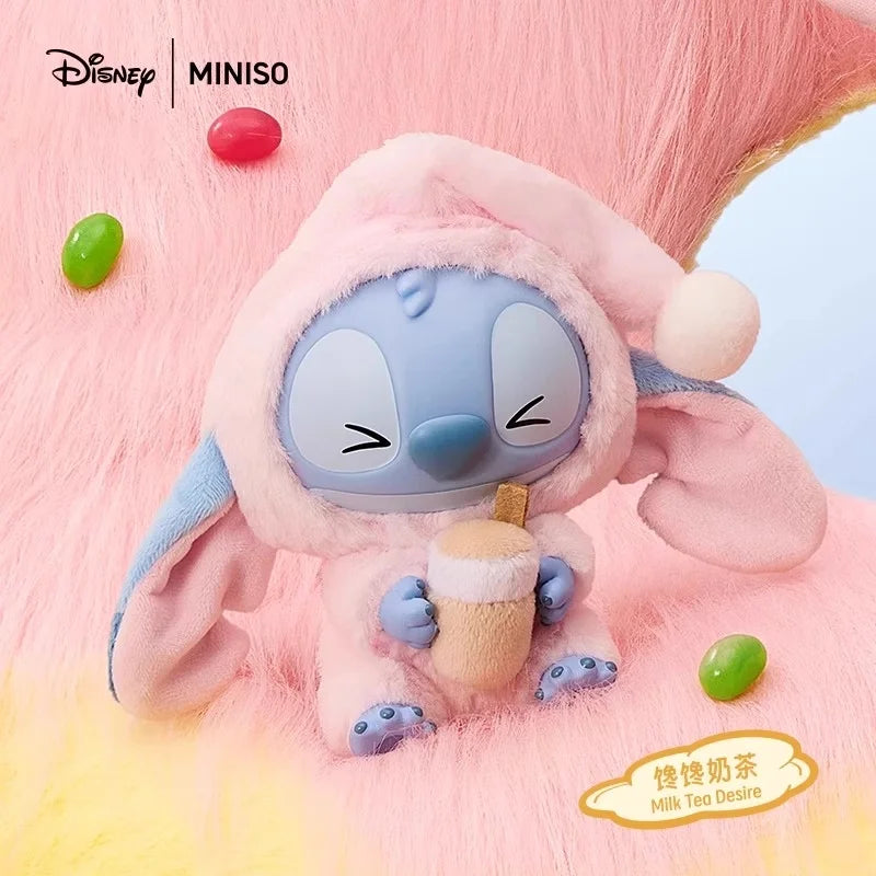 Boîte aveugle série Stitch Eat Something Before Sleep, boîte mystère, jouet, figurine de dessin animé, poupée pendentif, ornements, cadeau de noël pour enfant