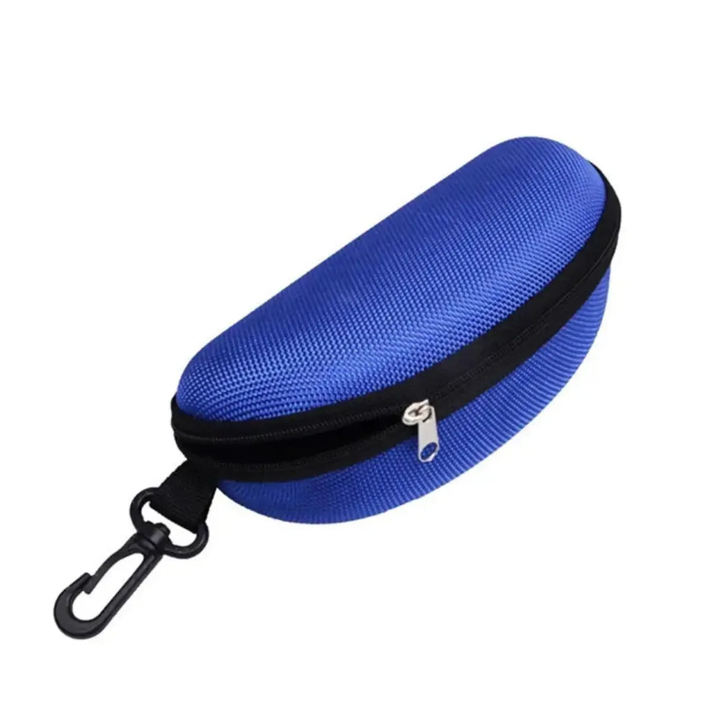 Étui à lunettes de soleil Portable, 1 pièce, protecteur en tissu Oxford dur EVA, étui à lunettes à fermeture éclair avec mousqueton, accessoires pour lunettes unisexes