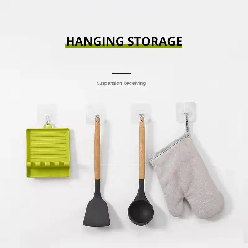 1Pcspatula Rack Pot Couvercle Rack Étagères Comptoir Pelle Cuillère Étagère Soupe Cuillère Pad Mettre Soupe Cuillère Porte-Baguettes