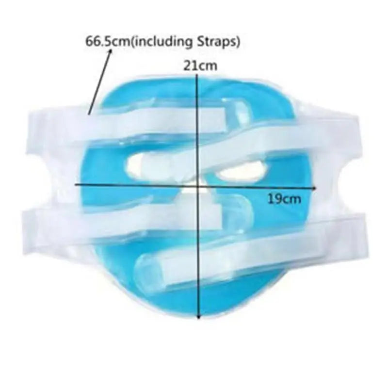Masque facial en gel froid compresse glacée bleu pour le visage complet Froid hydratant avec un compresse de relaxation Faicial Pack